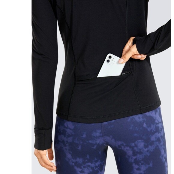 CRZ YOGA Brushed Full Zip Hoodie Jacket Size M New With Tags - Picture 3 of 8